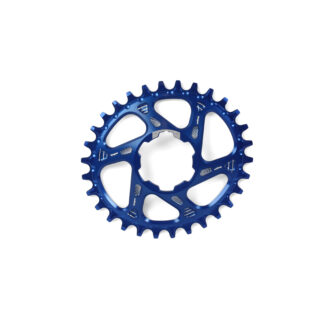 Hope Oval Spiderless Retainer Ring BLUE