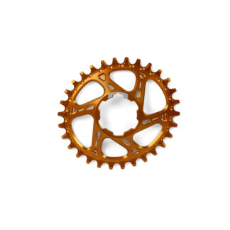 Hope Oval Spiderless Retainer Ring ORANGE