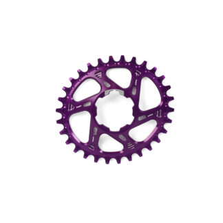 Hope Oval Spiderless Retainer Ring PURPLE