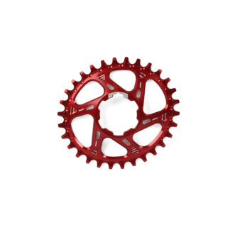 Hope Oval Spiderless Retainer Ring RED