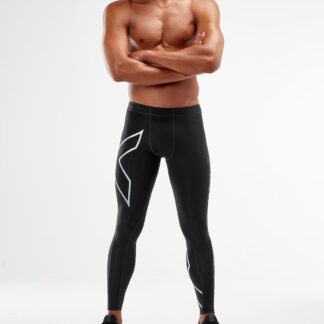 2XU Mens Core Compression Tights Black/Silver