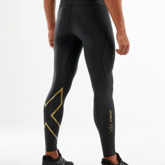 2XU Mens Force Compression Tights Black/Gold