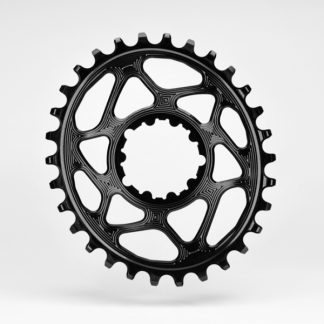 Absolute Black MTB Oval SRAM Direct Mount (6mm offset) Chainring Black