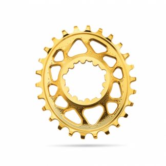 Absolute Black MTB Oval SRAM BOOST 148 Direct Mount (3mm offset) Chainring Gold