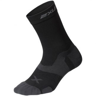 2XU Vectr Cushion Crew Socks Black/Titanium