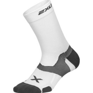 2XU Vectr Cushion Crew Socks White/Grey