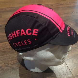 Fishface Cycles Nero Fuchsia Cycling Cap