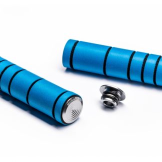 Absolute Black Silicone MTB Grips Blue