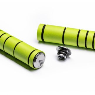 Absolute Black Silicone MTB Grips Green