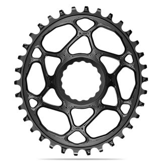 Absolute Black MTB Oval Race Face Cinch Direct Mount (6mm offset) Chainring Black