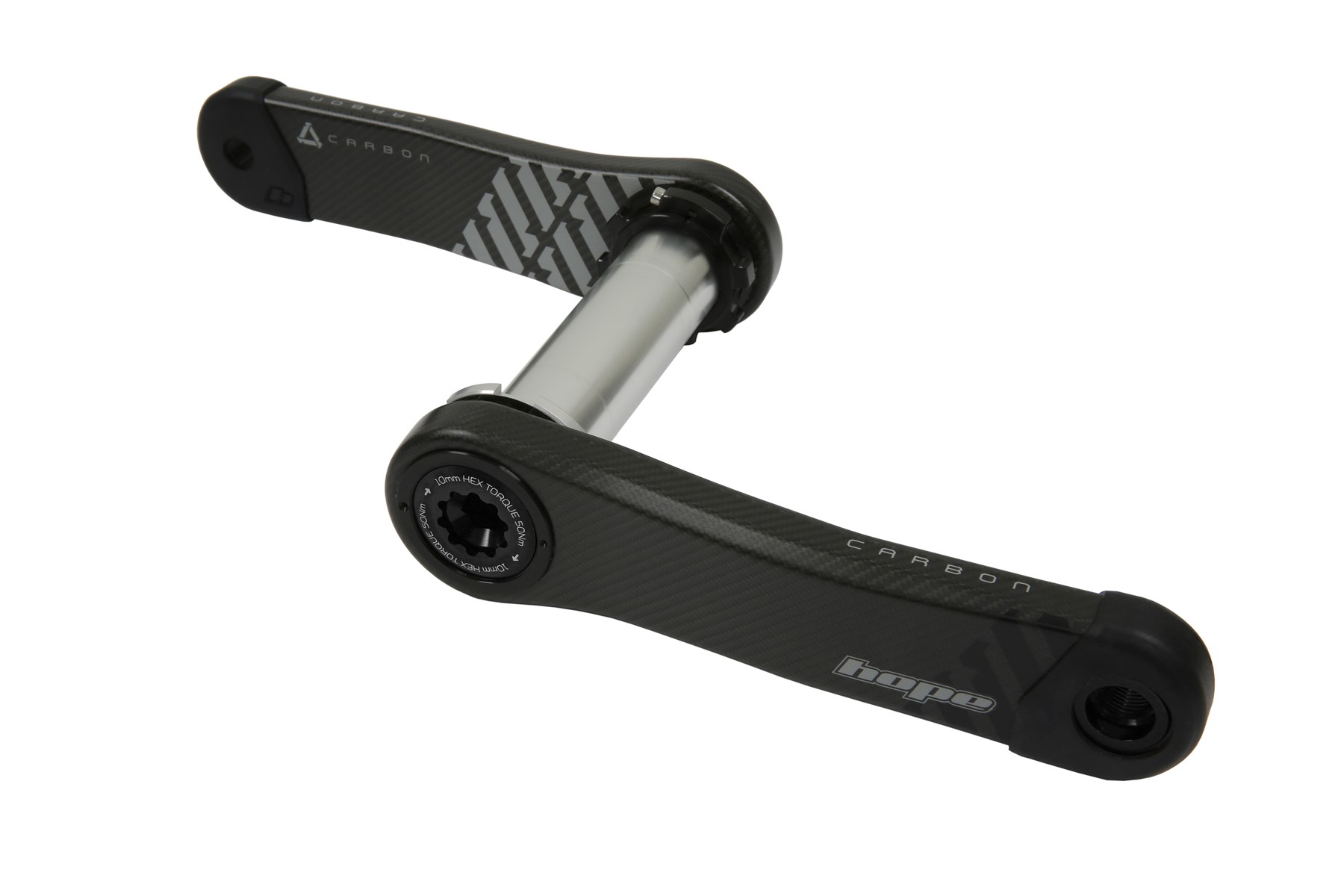 Carbon fiber crankset outlet