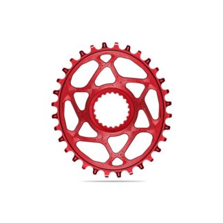 Absolute Black MTB Oval XTR, XT, SLX 12sp Direct Mount Chainring Red