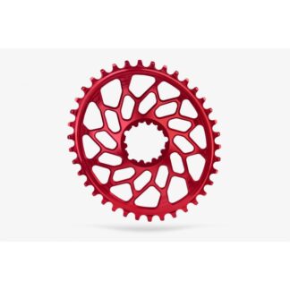 Absolute Black CX 1x Oval SRAM Direct Mount Chainring Red